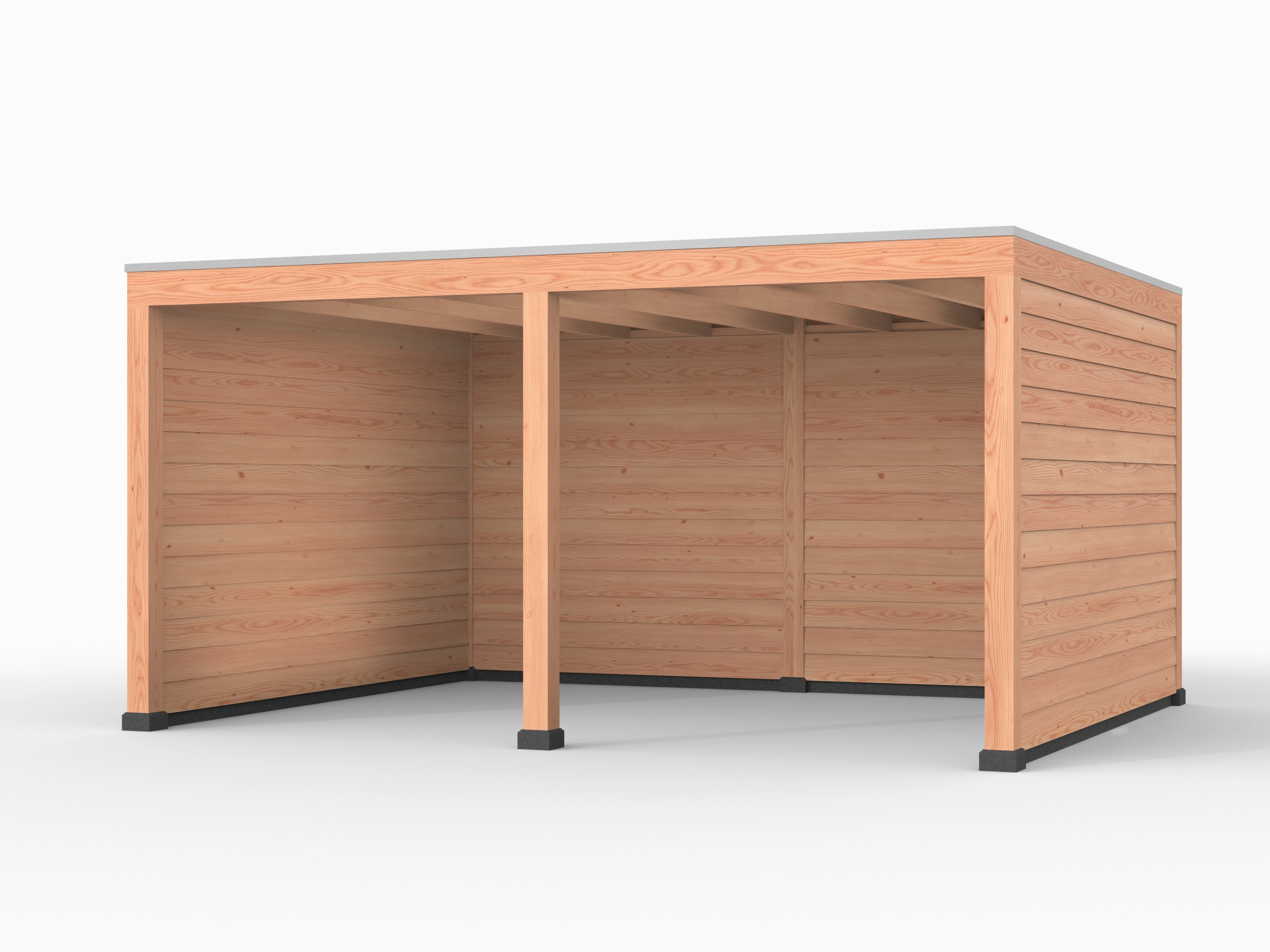 Douglas overkapping, 500 x 400, met achterwand en twee zijwanden, Westwood Elegant - Afbeelding 1